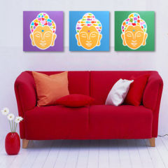 Buddha color 3 pezzi