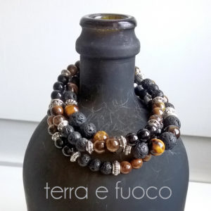 Terra e fuoco – vetro e pietre naturali